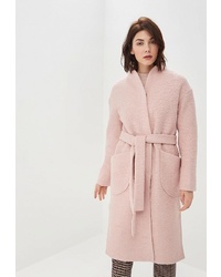 Женское розовое пальто от Rosso Style