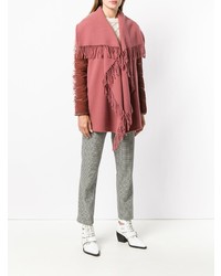 Женское розовое пальто от Moncler