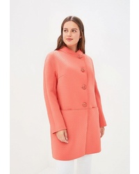 Женское розовое пальто