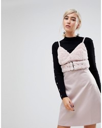 Розовое платье-комбинация от LOST INK