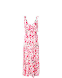 Розовое платье-макси с принтом от Dondup