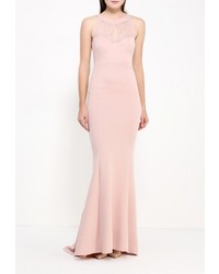 Розовое платье-макси от Goddiva