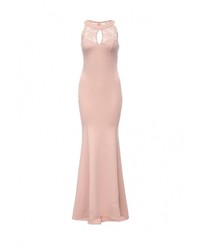 Розовое платье-макси от Goddiva