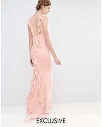 Розовое платье-макси от Jarlo