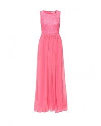 Розовое платье-макси от LAMANIA