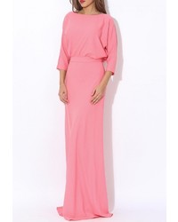 Розовое платье-макси от Tutto Bene