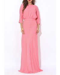 Розовое платье-макси от Tutto Bene