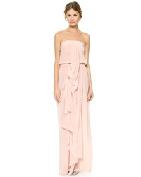 Розовое платье-макси от Zimmermann