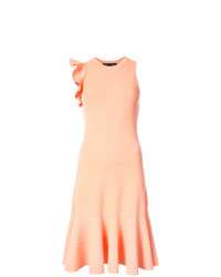 Розовое платье-миди с рюшами от Proenza Schouler