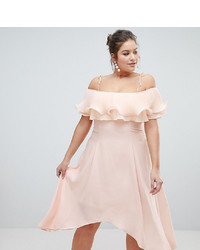 Розовое платье-миди со складками от Coast Plus