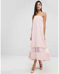 Розовое платье-миди от Aq/Aq