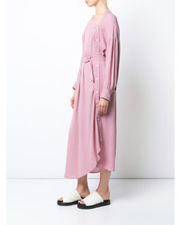 Розовое платье-миди от Rachel Comey