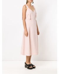 Розовое платье-миди от Alcaçuz