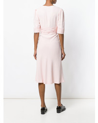 Розовое платье-миди от Ermanno Scervino