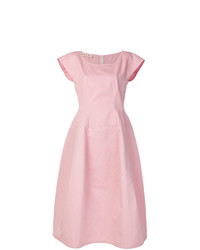 Розовое платье-миди от Marni