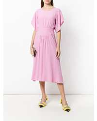 Розовое платье-миди от N°21