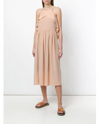 Розовое платье-миди от Semicouture