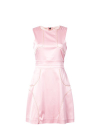 Розовое платье прямого кроя с вышивкой от Thomas Wylde