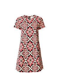 Розовое платье прямого кроя с принтом от La Doublej