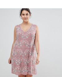 Розовое платье прямого кроя с украшением от Lovedrobe Luxe Plus