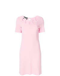 Розовое платье прямого кроя от Boutique Moschino