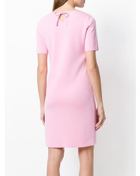 Розовое платье прямого кроя от Boutique Moschino