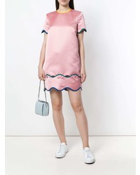 Розовое платье прямого кроя от Sara Battaglia