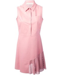 Розовое платье-рубашка от Drome