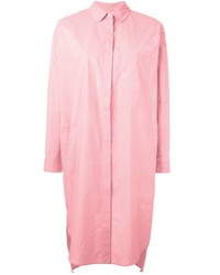 Розовое платье-рубашка от Odeeh
