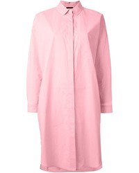 Розовое платье-рубашка от Odeeh