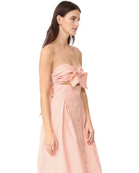 Розовое платье с вырезом от Sea