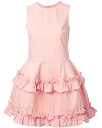 Розовое платье с плиссированной юбкой от J Brand