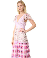Розовое платье с принтом от Temperley London