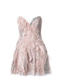 Розовое платье с пышной юбкой с пайетками от Trash Couture