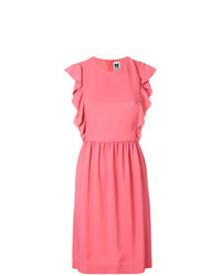 Розовое платье с пышной юбкой с рюшами от M Missoni