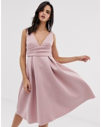 Розовое платье с пышной юбкой от ASOS DESIGN