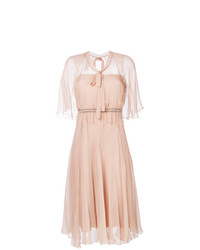 Розовое платье с пышной юбкой от N°21