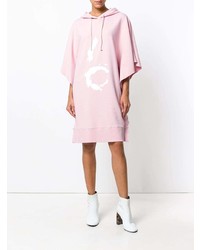 Розовое платье-свитер с принтом от MM6 MAISON MARGIELA