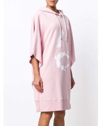 Розовое платье-свитер с принтом от MM6 MAISON MARGIELA