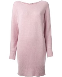 Розовое платье-свитер от Chloé
