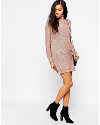 Розовое платье-свитер от B.young