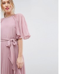 Розовое платье со складками от Asos
