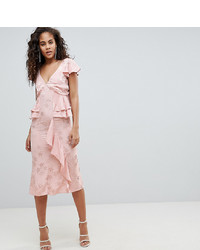 Розовое платье-футляр с цветочным принтом от Asos Tall