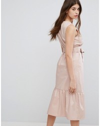 Розовое платье от Warehouse