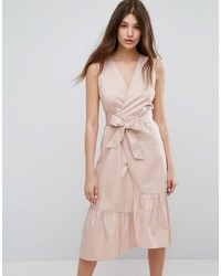 Розовое платье от Warehouse