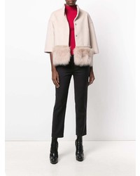 Женское розовое полупальто от Cara Mila