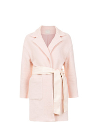 Женское розовое пушистое пальто от Framed