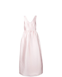 Розовое сатиновое вечернее платье от P.A.R.O.S.H.