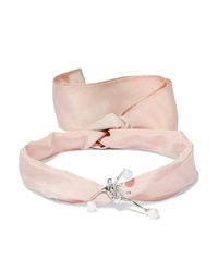 Розовое сатиновое ожерелье-чокер