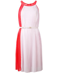 Розовое свободное платье со складками от Blumarine